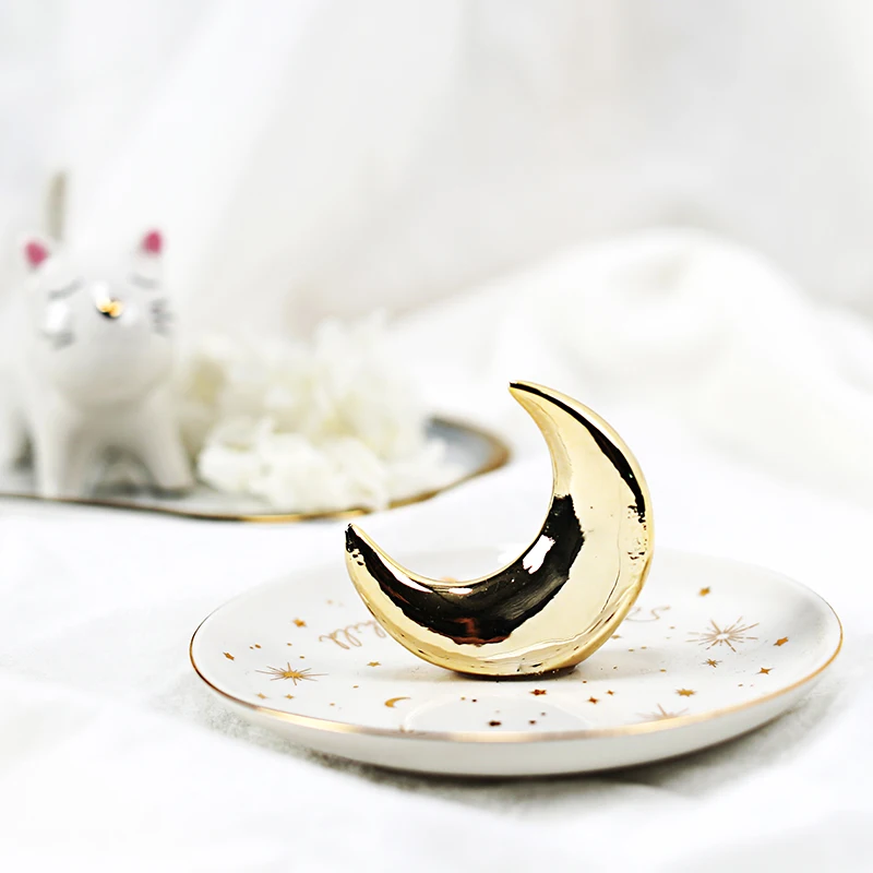 

WHYOU керамическое Европейское кольцо, ювелирное блюдо, Жемчужное блюдо, кольцо для хранения, тарелка, украшение для дома, свадебный подарок н...