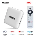 ТВ-приставка Mecool KM2 для Netflix, 4K, Android, Amlogic S905X2, 2 Гб, DDR4, USB3.0, SPDIF, Ethernet, Wi-Fi, первоклассное видео, HDR, 10 ТВ-приставок