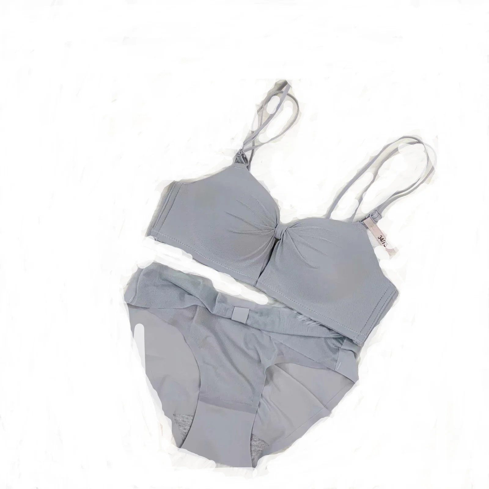 

Fashion Light Surface Beauty Back Girl Underwear Small Chest Gathered No Steel Ring Adjustment Bra Suit