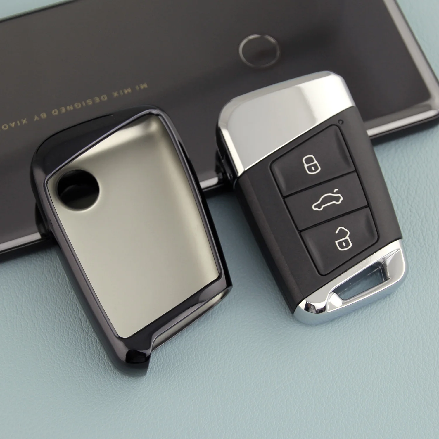 Умный автомобильный брелок для ключей чехол кольцо-цепочка Volkswagen Passat B8 Arteon Atlas