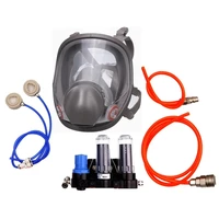 3 in 1 6800 full face mask chemcial function supplied air fed safety respirator system for painting formaldehyde dustproof