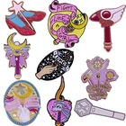 Эмалированная брошь в виде волшебной палочки, красивая брошь в виде ящерицы, значок с силой и нагрузкой, мы сможем сделать все в порядке, ювелирные изделия