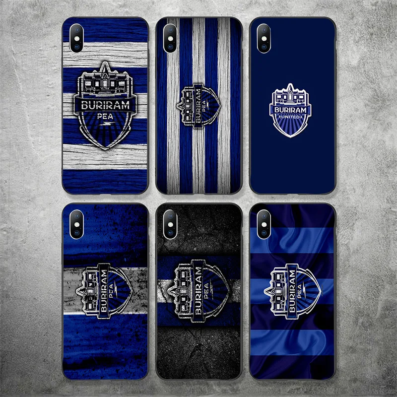 Чехол для телефона Buriram Юнайтед FC iPhone XR 11 Pro XS Max X 5S силиконовый матовый чехол