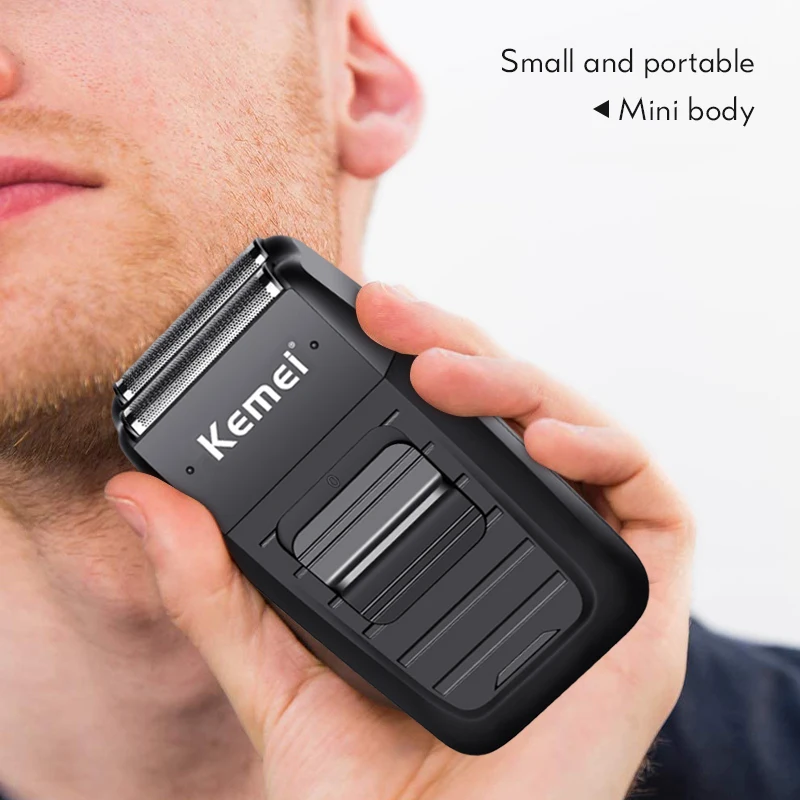 

Professional Shaver Hair Cleaning Shave Shaper Electric Double Blade Design Convenient Shaver Head Shaving Electric Razor Men