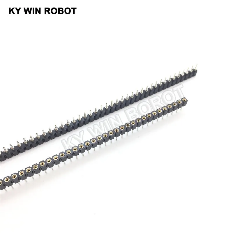 10 шт./лот 40 P гнездовой штырьковый разъем 1x40 Pin 2 54 круглый соединитель 1*40 отверстие