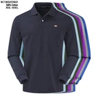 Рубашка-поло мужская с длинным рукавом, 100% хлопок, Повседневная модная Однотонная рубашка-поло, осень 2020