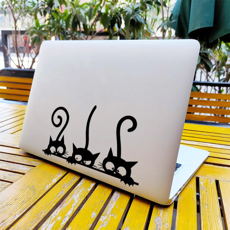 Виниловая наклейка для ноутбука Macbook Pro, стикер с изображением симпатичного котенка, брата, 16 дюймов, Air Retina 11, 12, 13, 15 дюймов, 14 дюймов, Chromebook