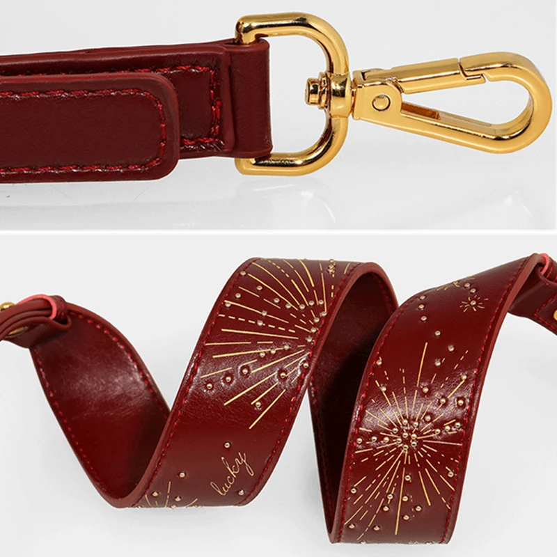 

AL Wide Shoulder Bag Designer Wide Strap Messenger Adjustable Bag Strap for Crossbody Bag Handles Leather PU Fireworks Straps