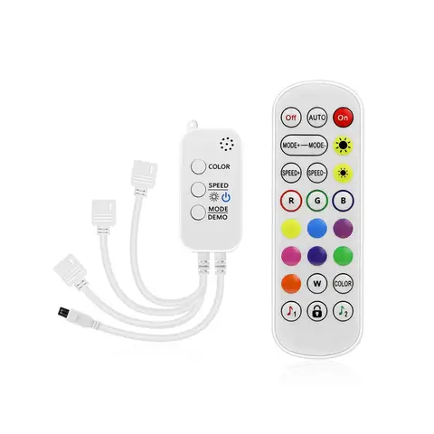 Bluetooth RGB контроллер DC 5 в 12 В 24 В Голосовая и музыкальная синхронизация Bluetooth светодиодный контроллер встроенный микрофон для RGB светодиодный светильник