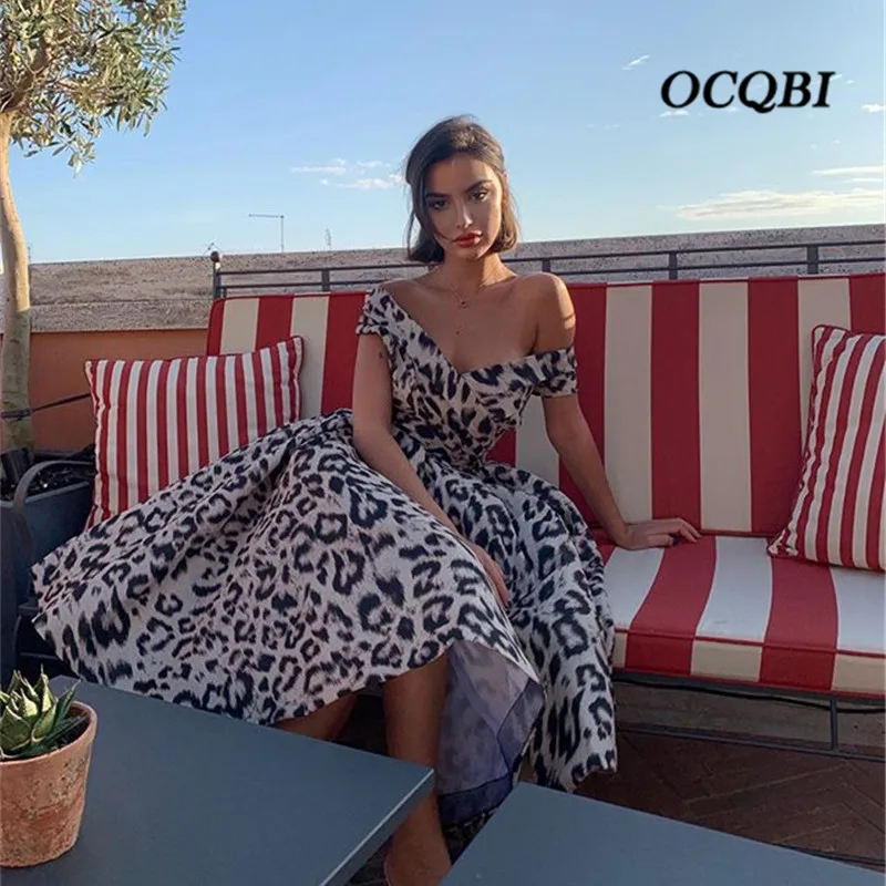 2020 женское летнее платье сексуальное элегантное детска леопардовые вечерние