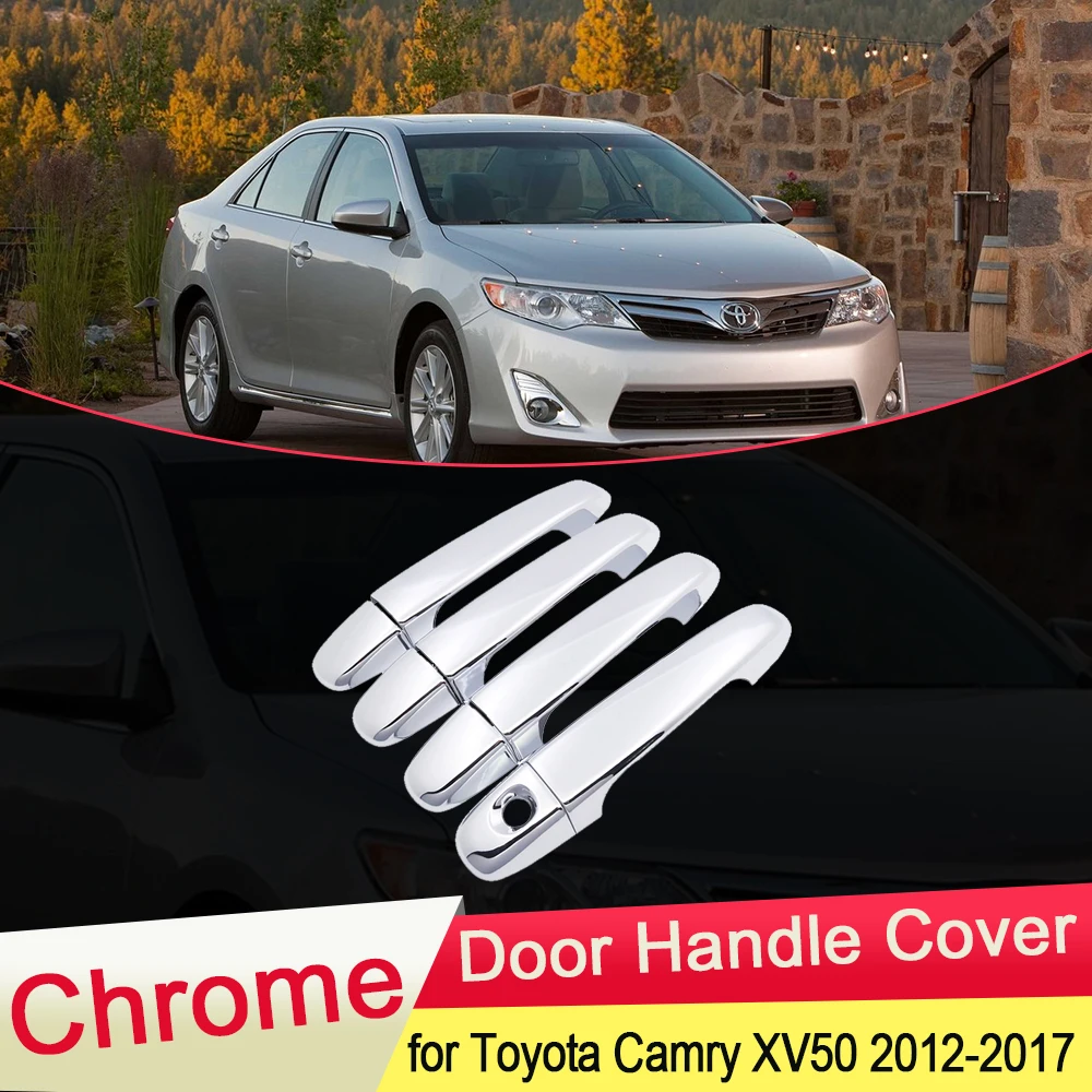 Для Toyota Camry XV50 2012 2013 2014 2015 2016 2017 хромированная Дверная ручка Крышка внешняя