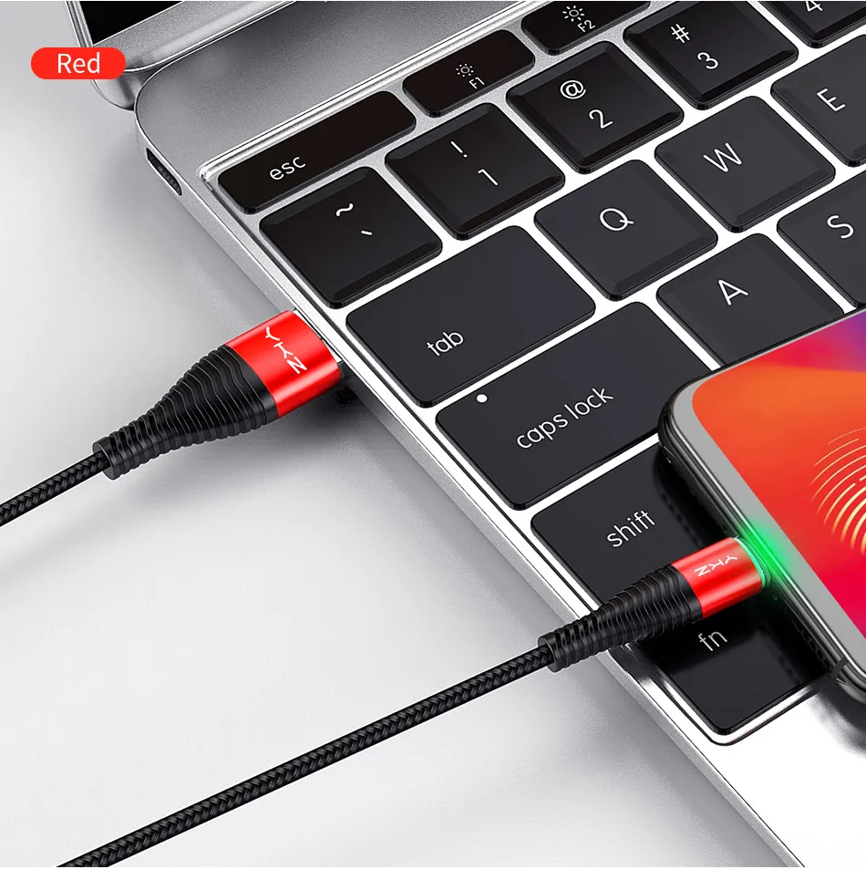 YKZ светодиодный Micro USB кабель 3A Быстрая зарядка и синхронизация данных шнур для samsung huawei Xiaomi Andriod USB Microusb Кабели для мобильных телефонов