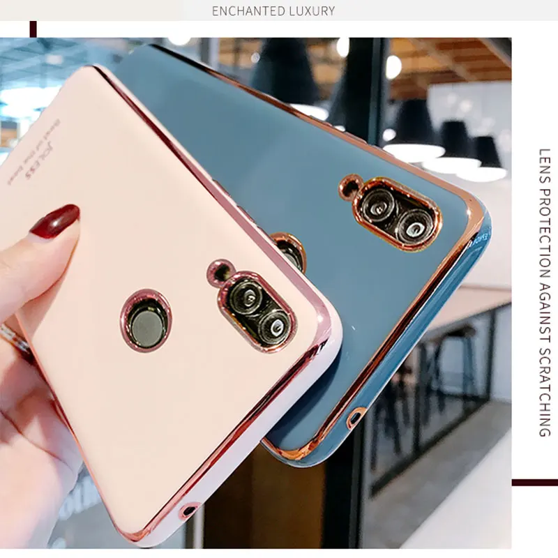 Luxury Silicone Case For Huawei Honor 8X phone Case For Honor8x Cover Shockproof Stand Holder Case Honor 8X 7X 9A