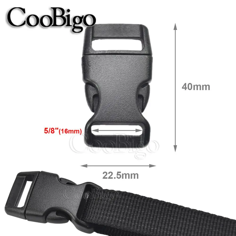 100 шт. ассорти цветов изогнутая боковая пряжка 5/8 дюйма паракорд 550 браслет