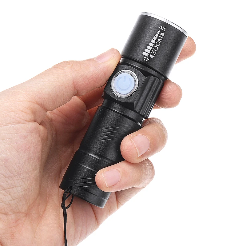 Мини Портативный светодиодный фонарик USB Перезаряжаемые Кемпинг Пеший Туризм