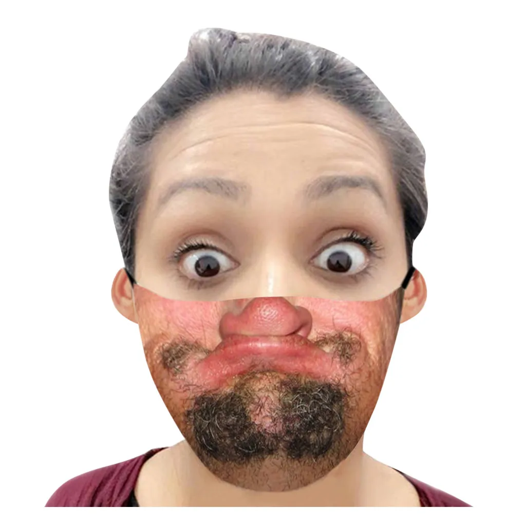 1 шт. унисекс для взрослых уход за кожей лица с смешное лицо уличная дышащая маска