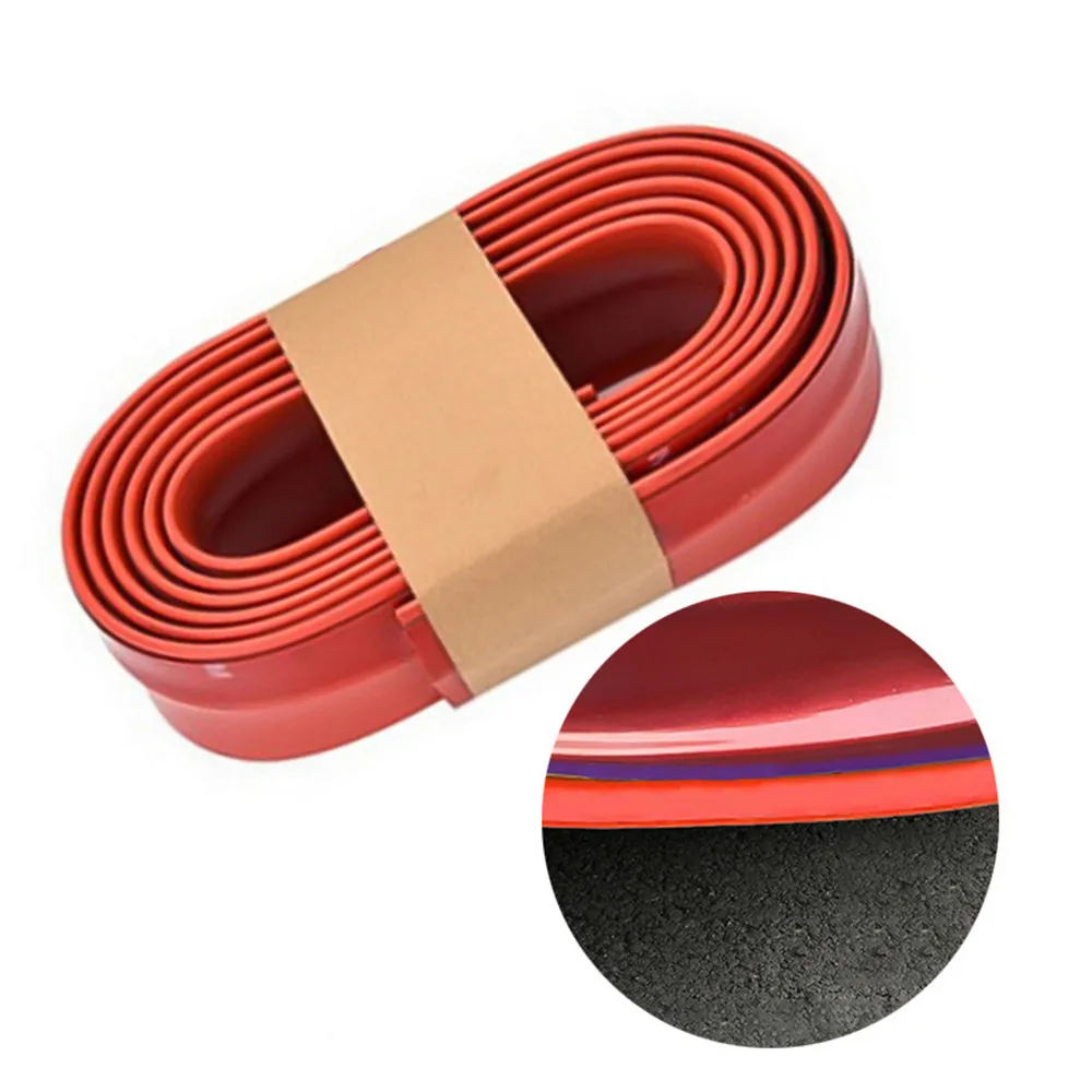 2.5m Car Sticker Body Kit Spoiler Bumpers Rubber Double Color Styling Accessorie Protector Front Bumper Lip Splitter | Автомобили и