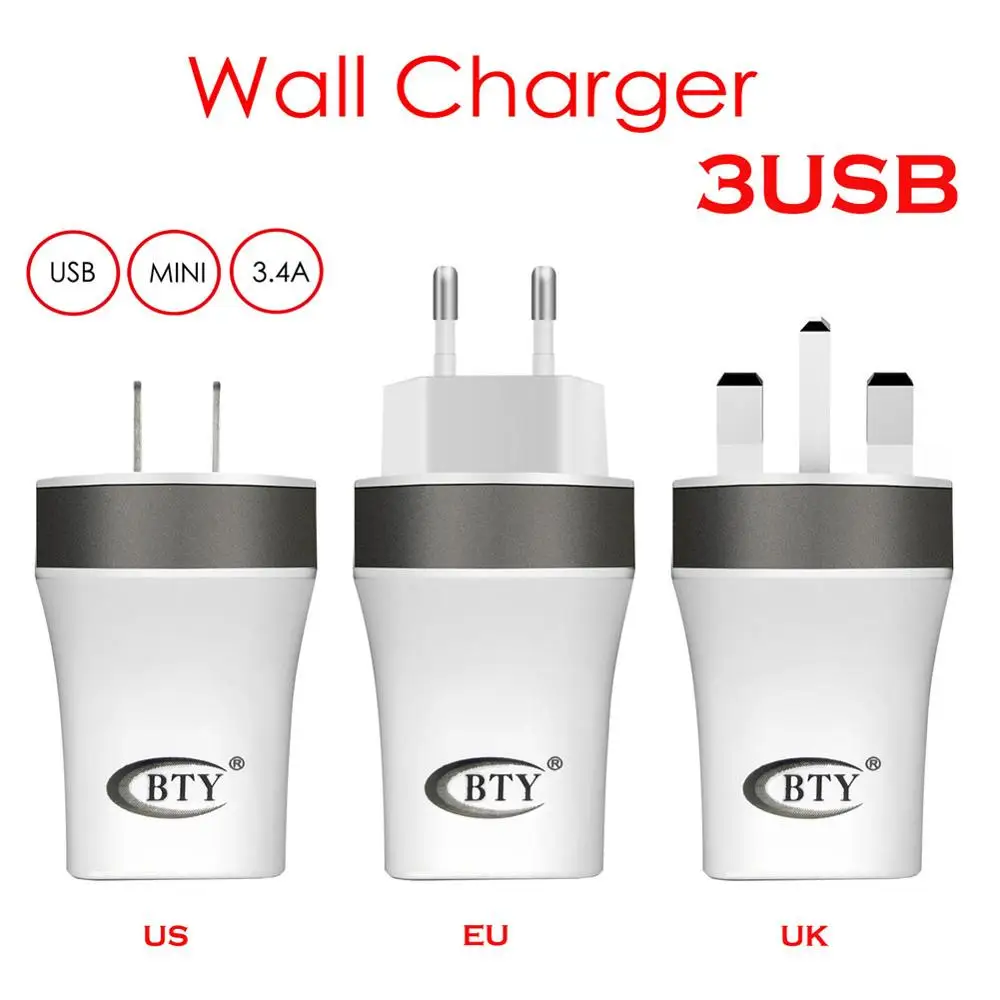 Универсальный мобильный телефон настенное зарядное устройство EU/US/UK USB вилка