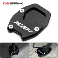 motorcycle cnc foot side stand extension plate kickstand enlarger for honda x adv 750 xadv 750 x adv750 2021 2022 accessories