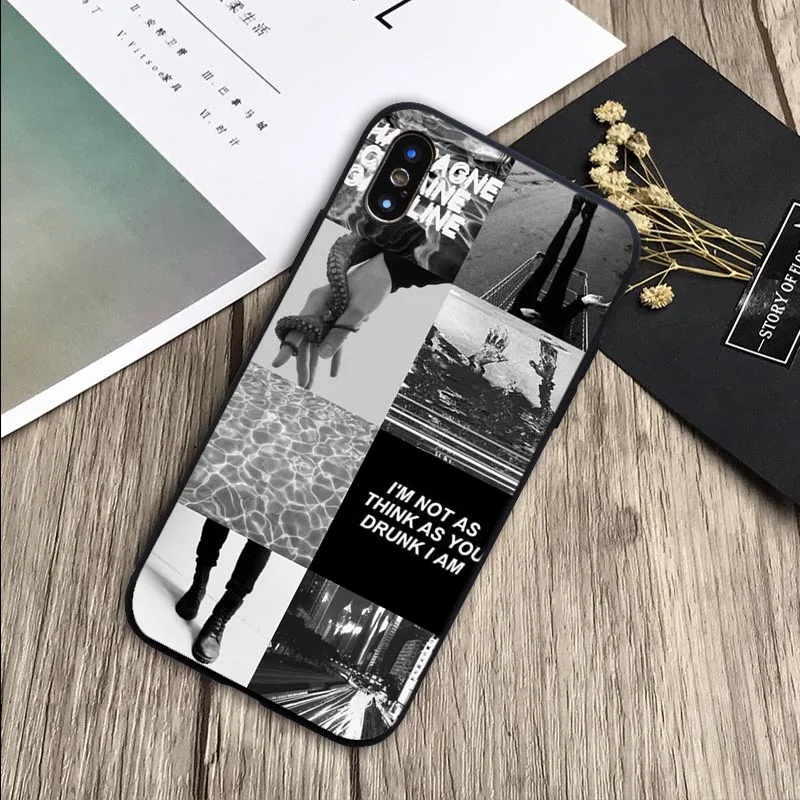 Для X XR XS Max для iPhone 6 6plus 7 8 plus 5 5S SE Brendon Urie Panic at Disco Cover мягкий силиконовый черный чехол для телефона