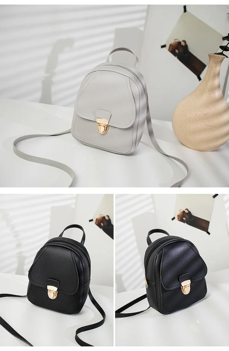 Женский кожаный рюкзак, модный мини рюкзак, школьные сумки для девочек-подростков, милый маленький женский рюкзак, мини рюкзак, Mochila