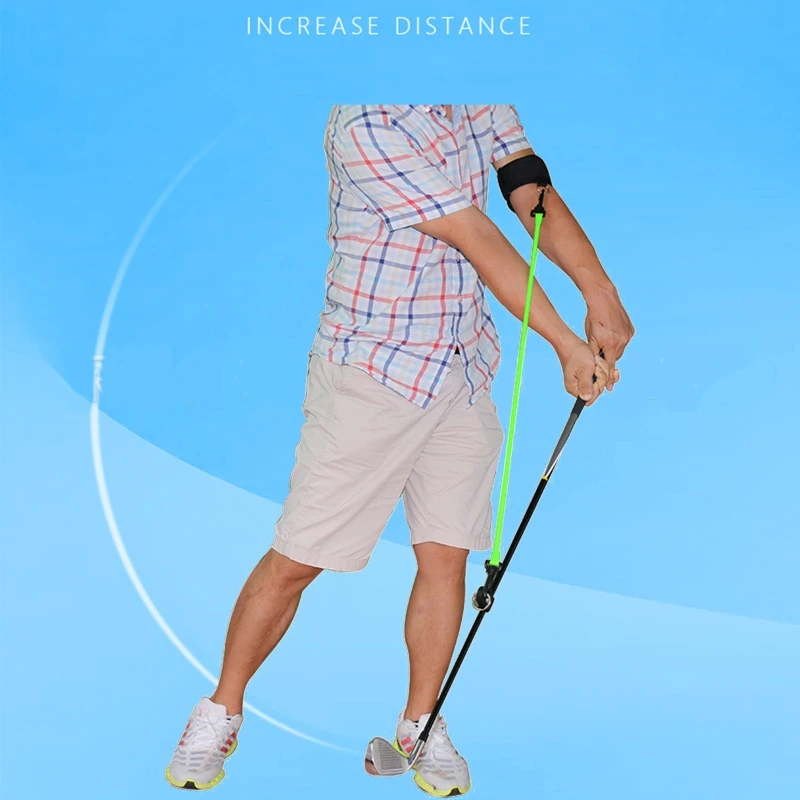 

Portable Golf Club Swing Release Durable Elastic Rope Arm Strength Training Aid 87HF