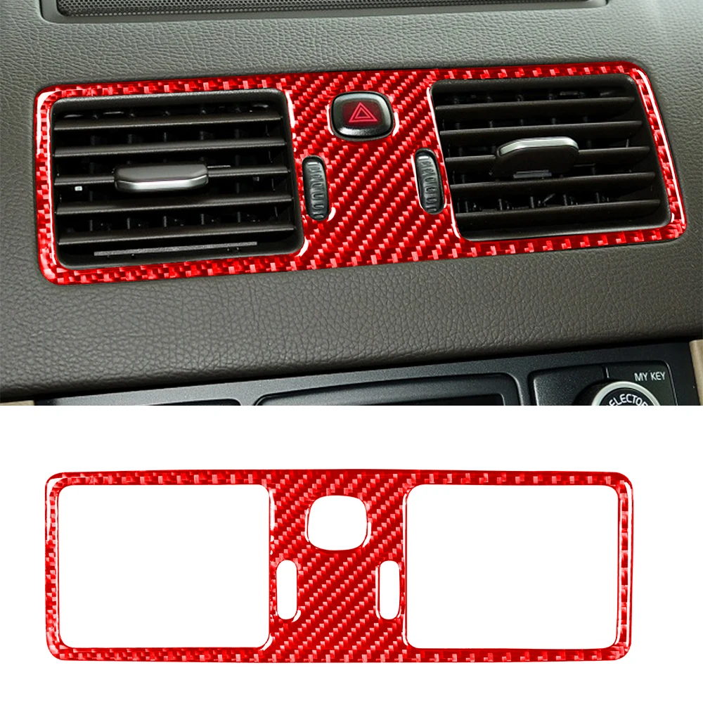 

Central Tuyere Decoration Cover Trim Sticker Decal for Volvo XC90 2003-2011 2012 2013 2014 Car Interior Accessories Carbon Fiber