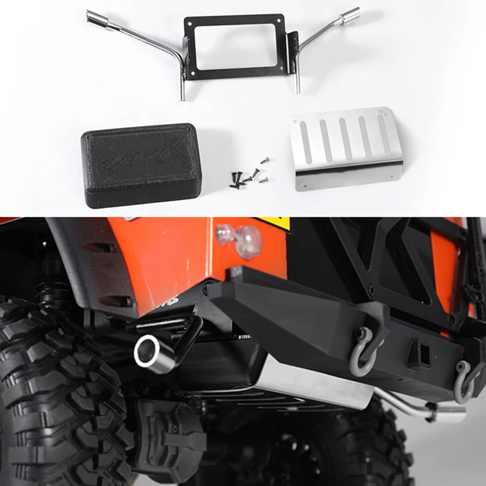 Новый масляный бак и выхлопной хвостик для 1/10 радиоуправляемого гусеничного