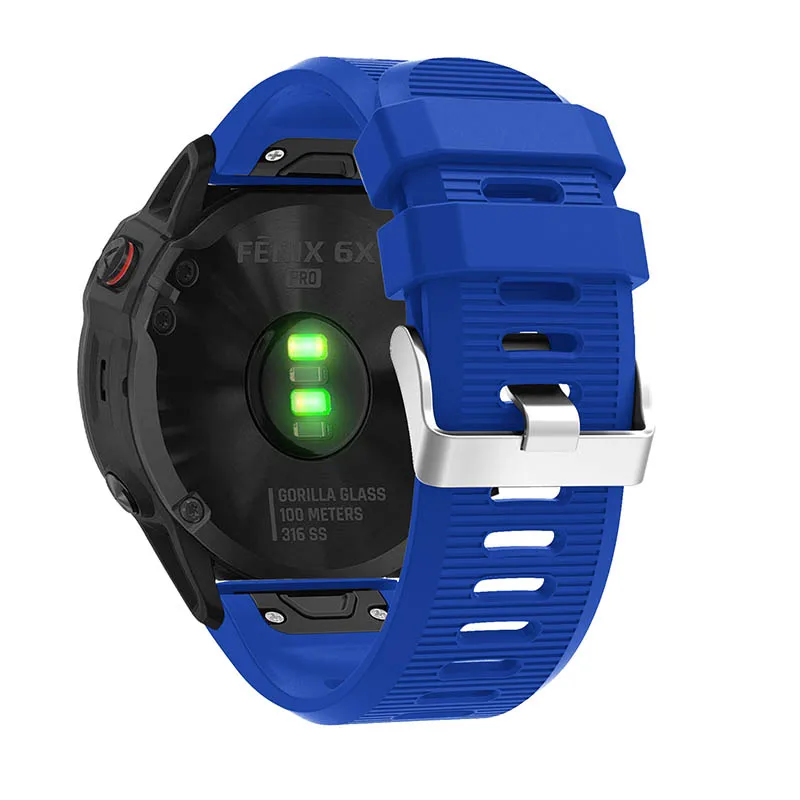 20 22 26 мм для Garmin Fenix 6S 6 6X Pro 5S 5 5X Plus удобный силиконовый ремешок смарт-аксессуары быстросъемный ремешок для часов