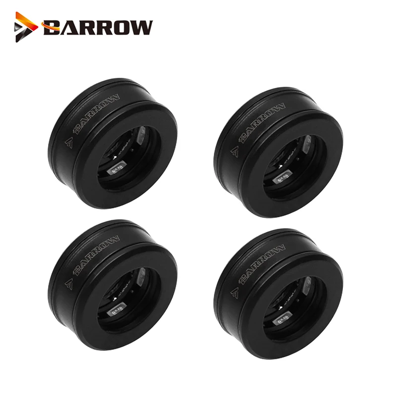 4 шт. Barrow Black G1/4 &quotOD 14 мм жесткие трубки компрессионные фитинги корпус украшение RGB