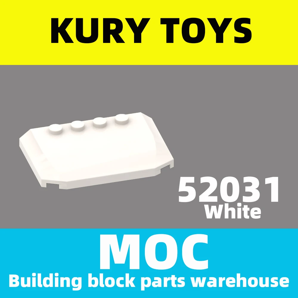 

Kury игрушки DIY MOC для 52031 строительных блоков, детали для клина 4x6x2/3, тройные изогнутые для наклона