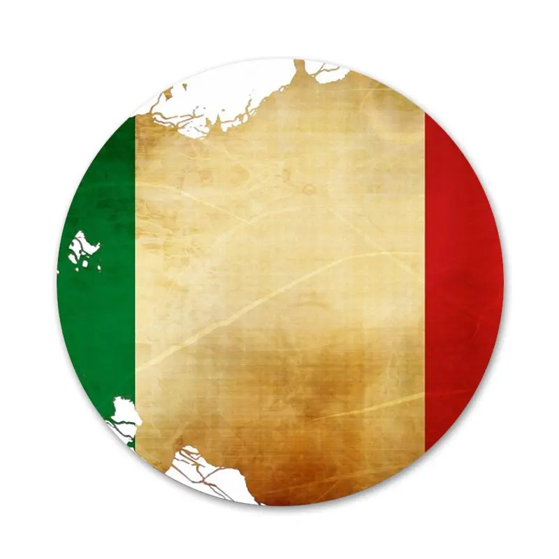 Значки 58 мм с итальянским флагом Ирландии значки металлические для украшения