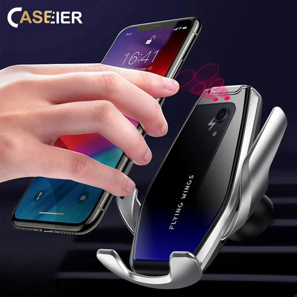 CASEIER Phone Holder Wireless Car Charger For iPhone 12 Pro Max Mini Air Vent Mount Stand Samsung S20 S10 | Мобильные телефоны и