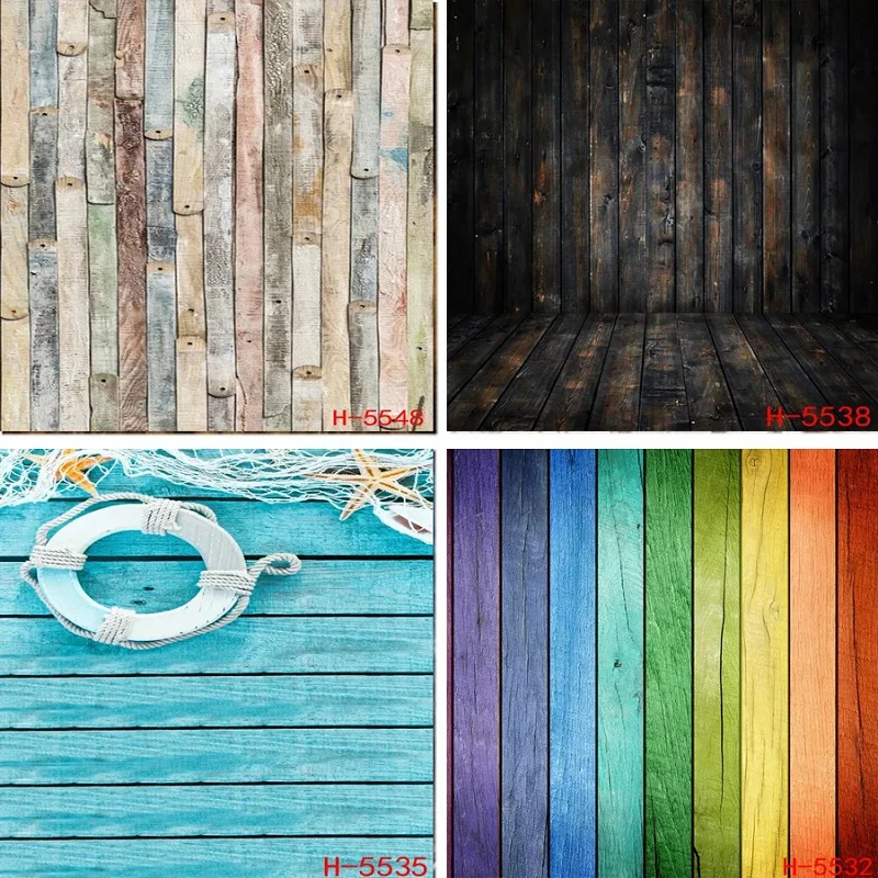 Виниловый реквизит для фотосъемки Nitree фон в стиле ретро с текстурой древесины