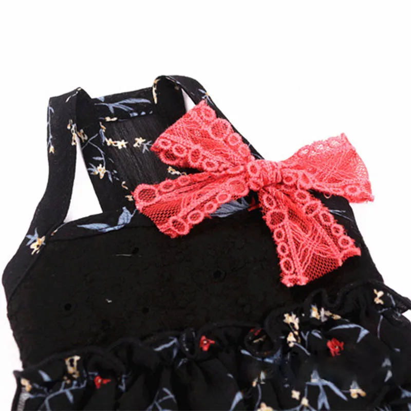 Платье принцессы собак Тюль галстук бабочка для животных кошка платье Чихуахуа