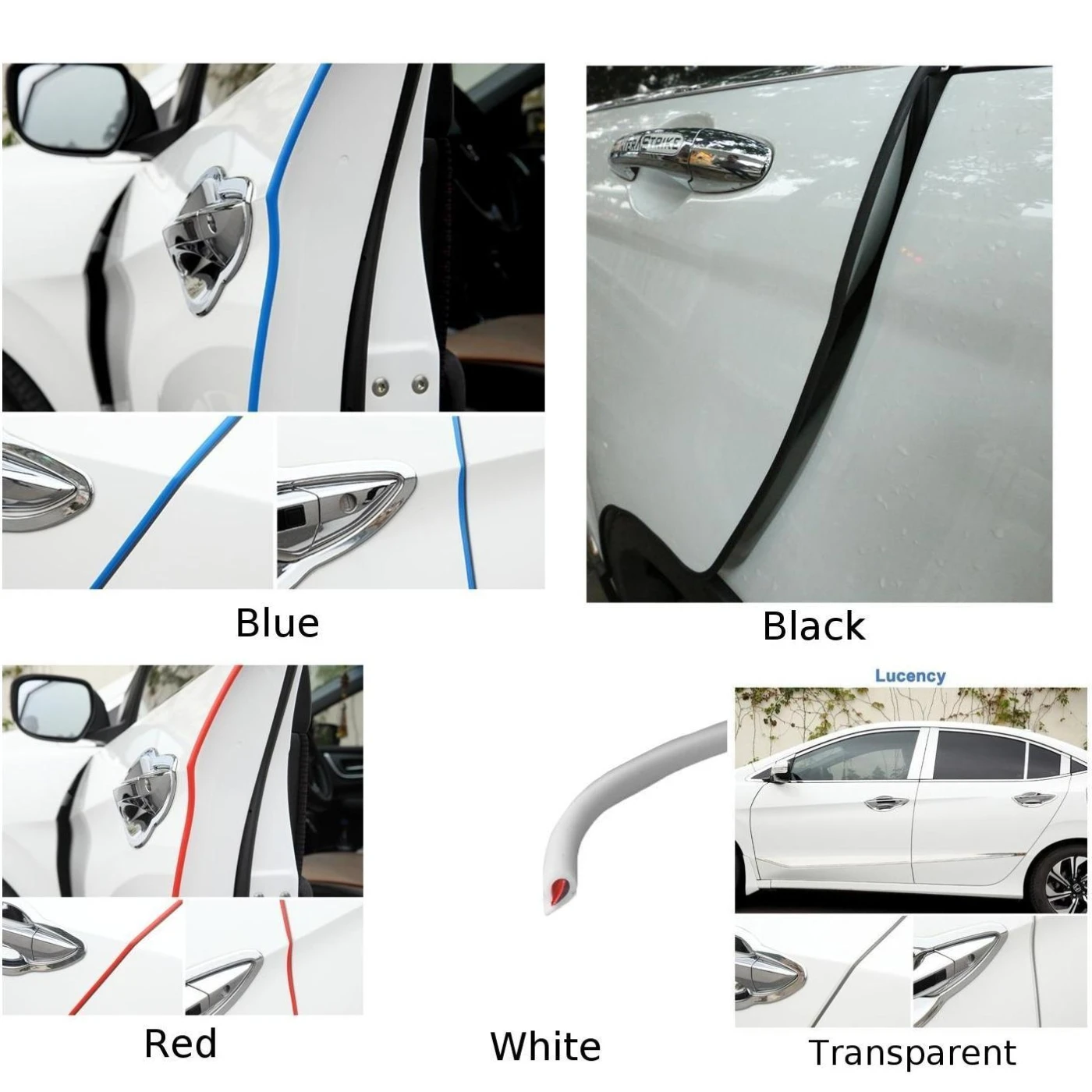 

Seal Molding Strip Grills Universal Door Trim Edge Car Protection Guard
