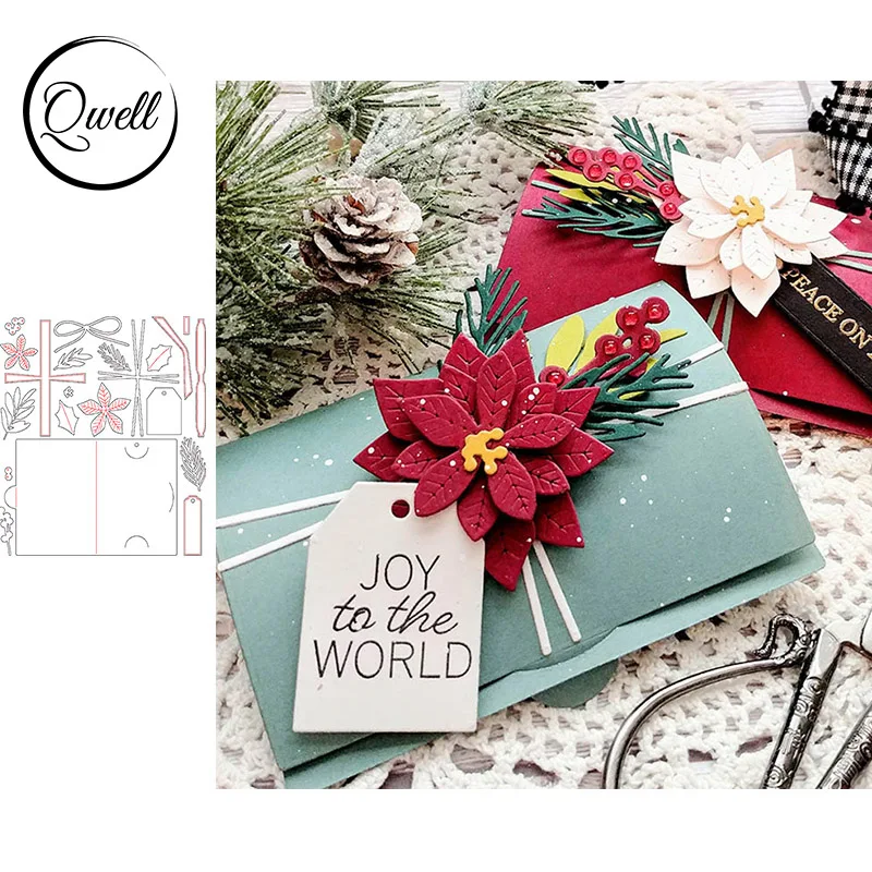 

QWELL Flower Envelope Metal Cutting Dies for Scrapbooking and Card Making Paper Embossing Craft New 2019 die cuts