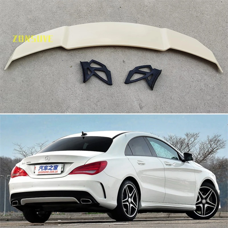 

Use For 2013-2018 Benz CLA Class W117 Spoiler Auto Sedan Rear Wing Body Kit Accessories ABS Plastic