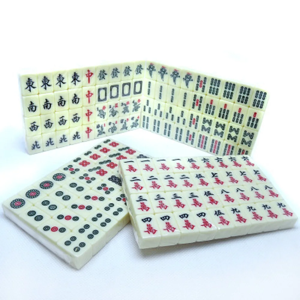 144 Плитки маджонг комплект 20 мм Забавный в традиционном китайском стиле