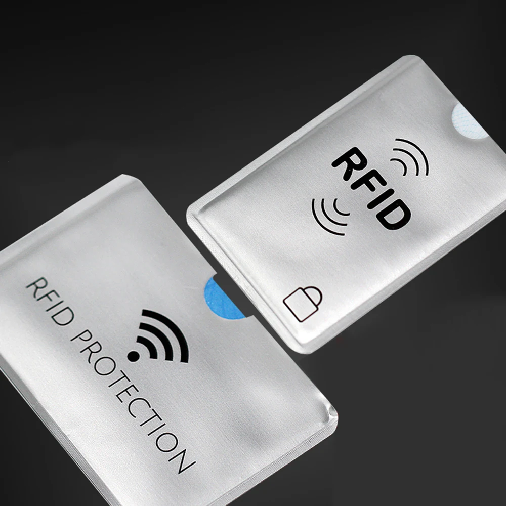 10 шт./компл. защита для карт с RFID-блокировкой, Бесконтактный защитный чехол для карт NFC с дебетовой и кредитной картой, чехол для защиты от сканирования, сумка для карт, держатель для удостоверения личности - изображение