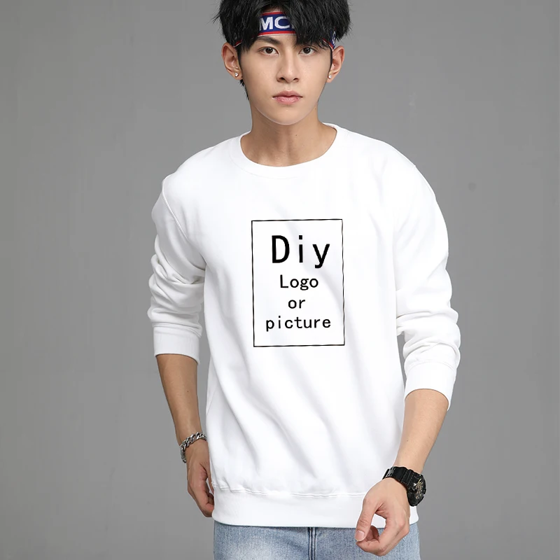 

Custom Hoodies Men Wome Your Own Design Brand Logo/Picture Text DIY Casual Sweatshirt Oversize Loose Fashion Hoodies