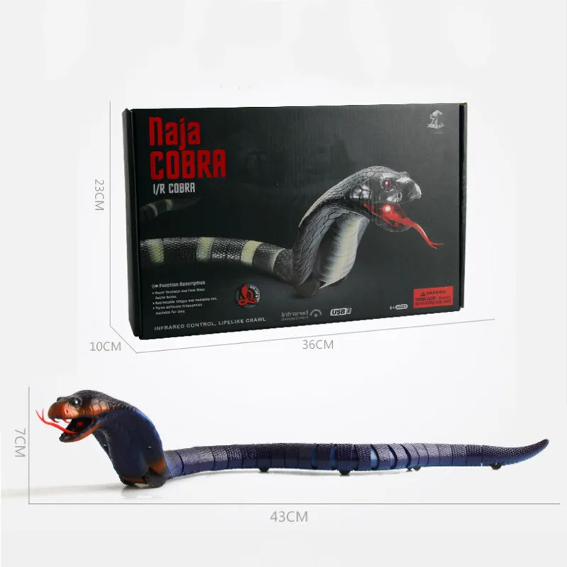 Забавный Радиоуправляемый ИК-пульт дистанционного управления Naja Snake новинка