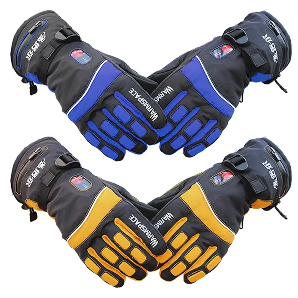 

Outdoor Electric Ski Gloves Finger Double-Sided Heated Temperature Control With 2000MAH Rechargeable Waterproof Cycling Gloves
