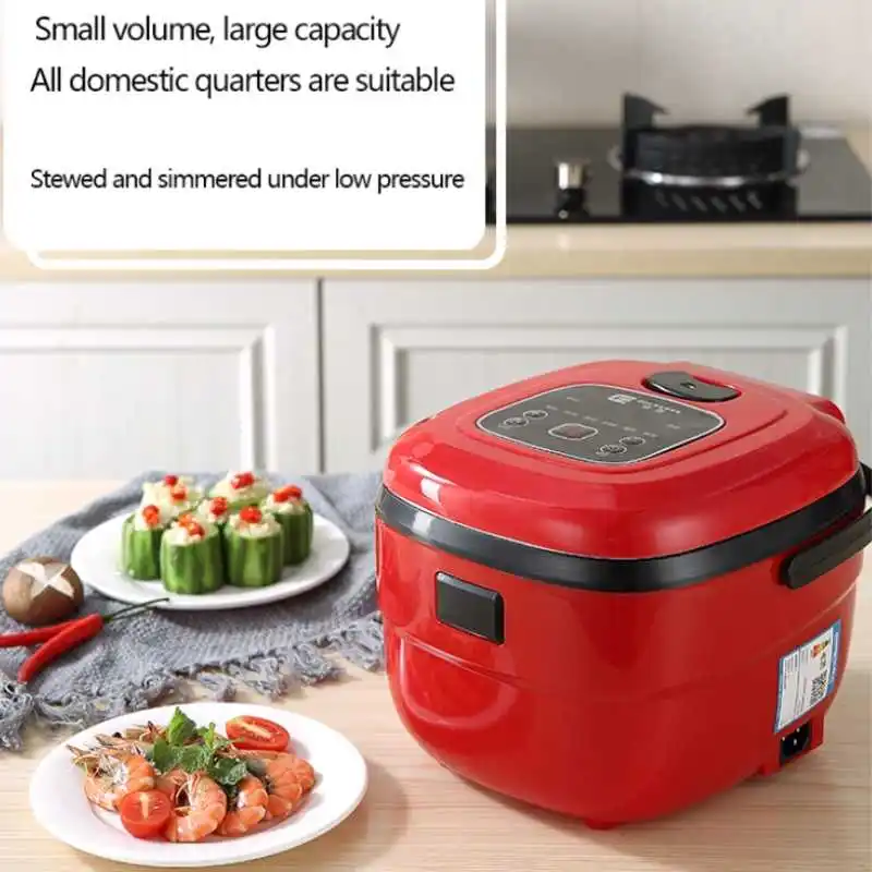 

Family Electric Rice Cooker 2.5L Capacity Multicooker Automatic Rice Cooker Adjustable Kitchen Cooker For 4-5 Person 8 Functions