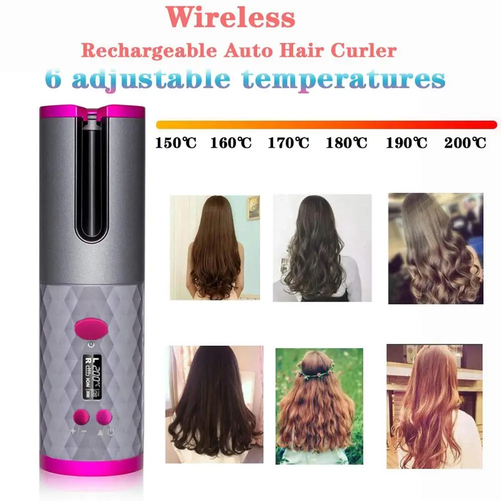 

Automatautomatic Hair Curler Rotating Ceramic Hair Curlers Spiral Hair Wand Automatic Power Off Hairstyle Wave Hair Styling Tool