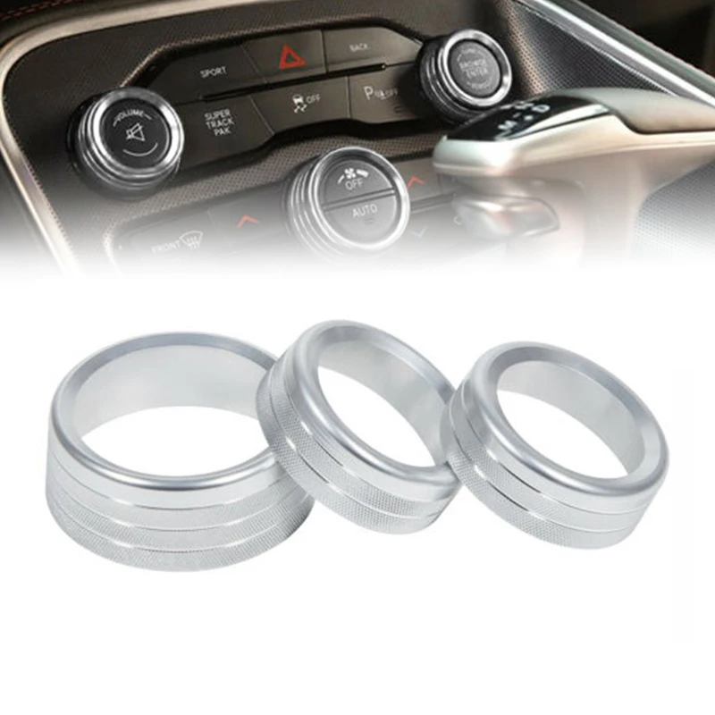 3 шт. переключатель кондиционера CD кнопка ручка для Dodge Challenger 2015 2016 2017 2018 2019