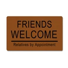 Входной напольный коврик смешной коврик Friends приветствуются родственники по назначению наружный резиновый дверной коврик декоративный комнатный наружный