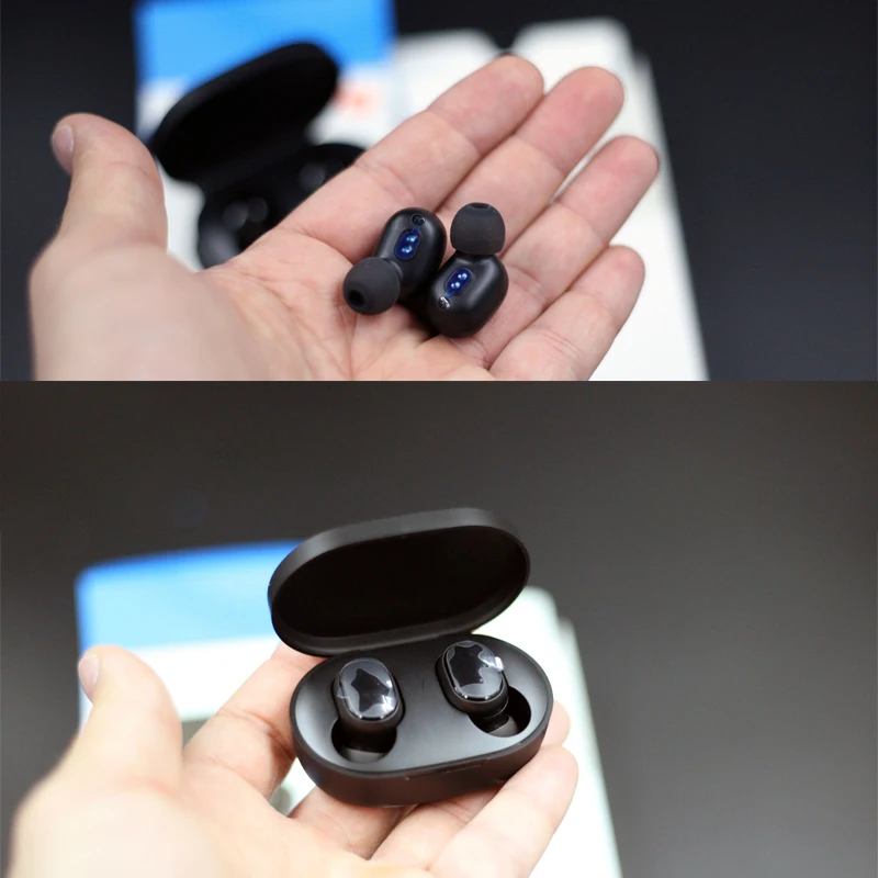 Xiaomi mi AirDots Bluetooth наушники Red mi TWS стерео беспроводные наушники-вкладыши бас наушники Молодежная версия с mi c Handsfree