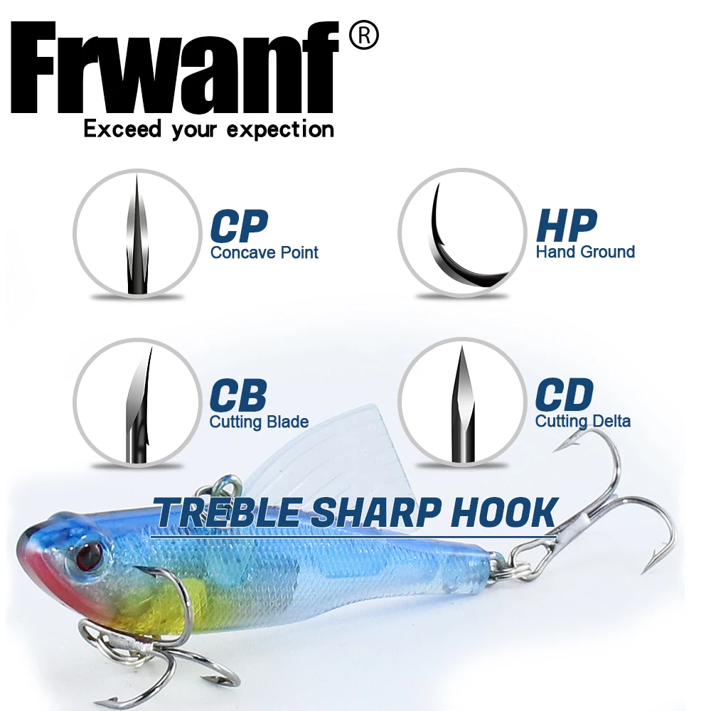 Рыболовные приманки 6 шт. 18 г 65 мм пластиковые с крючком # глубина 1-2 м | Спорт и