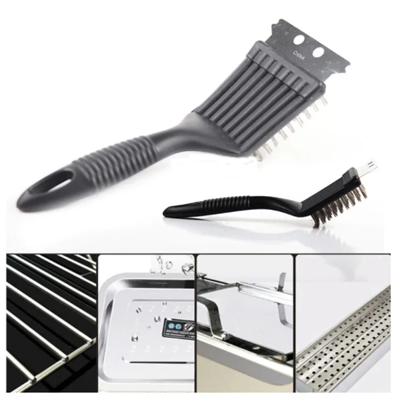 Гироборд с колесами 8 дюймов Стальная проволока Чистящая Щетка для барбекю гриль